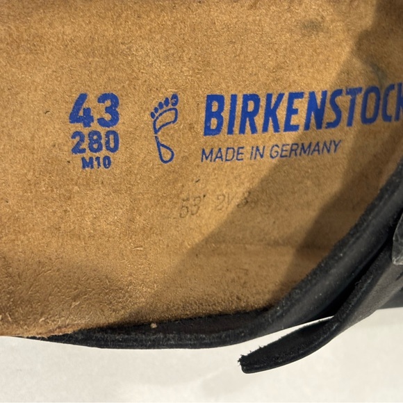 Birkenstock Arizona Black Two-Strap Cork Footbed Sandals